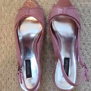White House Black Market pink slingback pumps-size 8.5